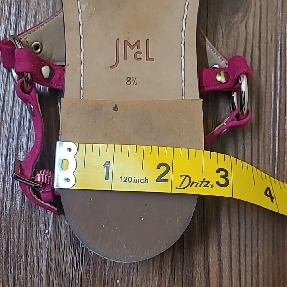 J. McLaughlin Fuchsia Sandals for Women used good‎ condition zise 8.5.